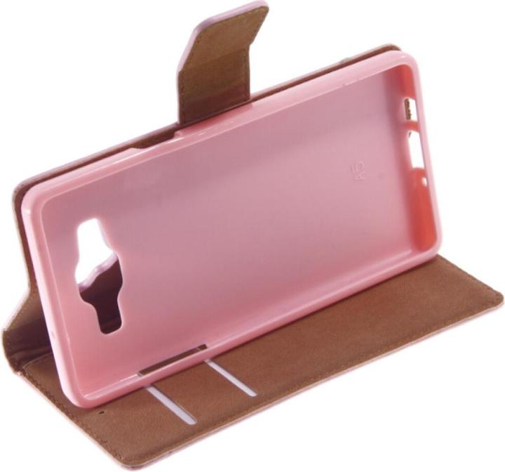 Produktbild OEM Slim Leather Book Case for A5 Galaxy A500 - pink 4250710560851 (Samsung Galaxy A5)