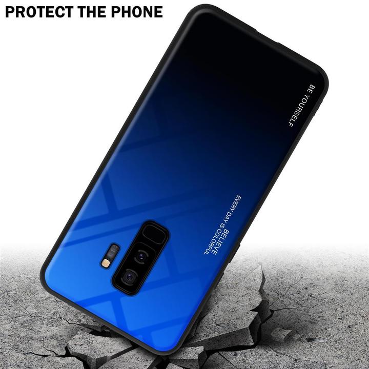 Actual product image Cadorabo TPU 2 colors glass cover (Samsung Galaxy S9+)