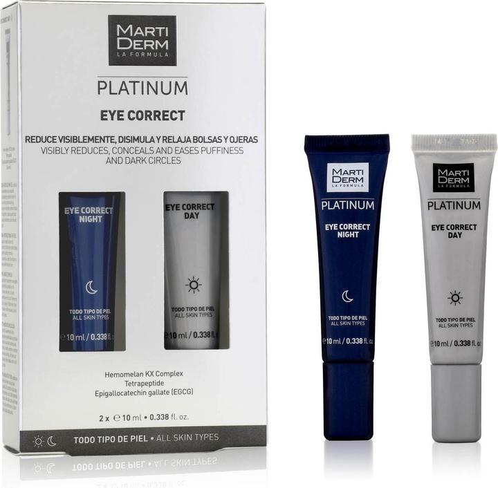 Image du produit Martiderm PLATINUM Eye Correct 2 x 10 ml (Crème, 20 ml, Jour + nuit)