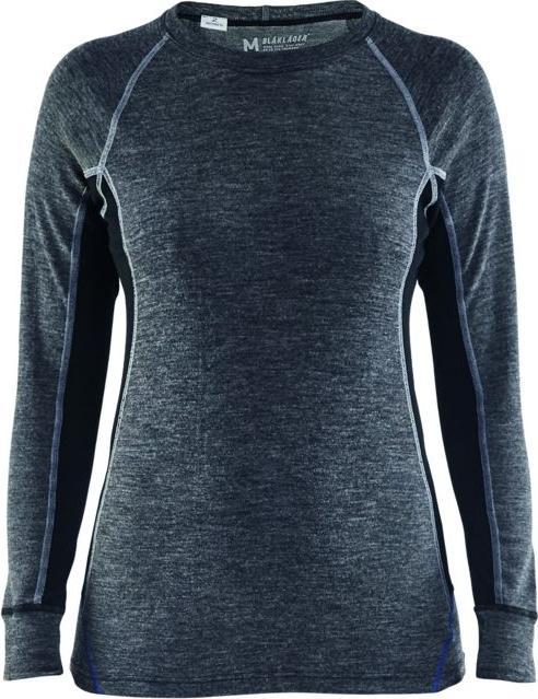 Blakläder Damen Unterhemd WARM grau / schwarz
