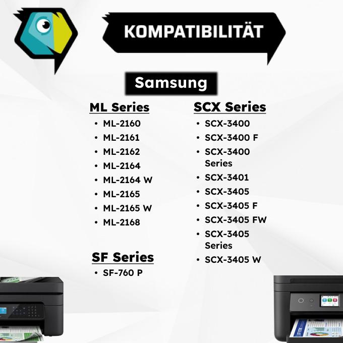 Image du produit Inkadoo Toner Compatible pour Samsung MLT-D101S/ELS / 101 ML-2161 SCX-3405 F SCX-3400 F SCX-3405 ML-2165 W (CF)