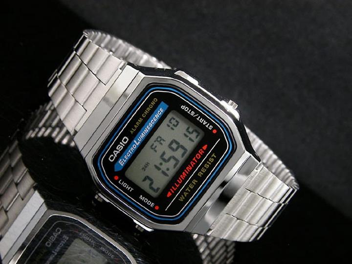 Actual product image Casio Vintage A168wa-1yes (Digital watch, 35 mm)