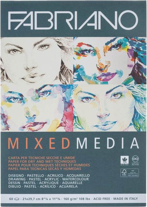 Fabriano Painting pad Mixed Media A4, 60 sheets (A4)