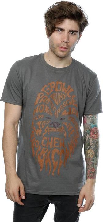 Produktbild Star Wars Chewbacca Text Head TShirt (L)