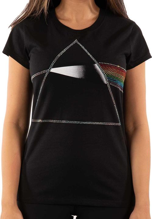 Music Brand Womens/Ladies Dark Side Of The Moon Embellished T-Shirt