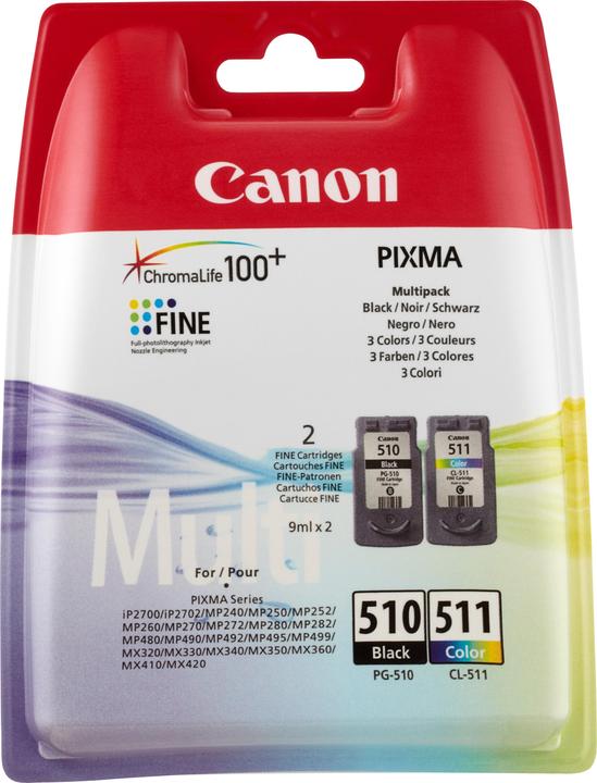 Immagine prodotto Canon PG-510/CL-511 Cartuccia d'inchiostro PVP (M, FC, C, Y)