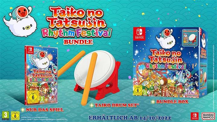 Produktbild Bandai Namco Taiko No Tatsujin: Rhythm Festival (Switch, DE, IT, FR)