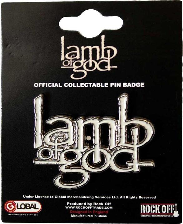 Lamb Of God Logo Abzeichen ZinkLegierung Emaille