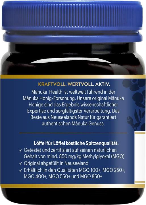 Image du produit Manuka Health MGO 850+ Miel de Manuka 250 g (250 g)