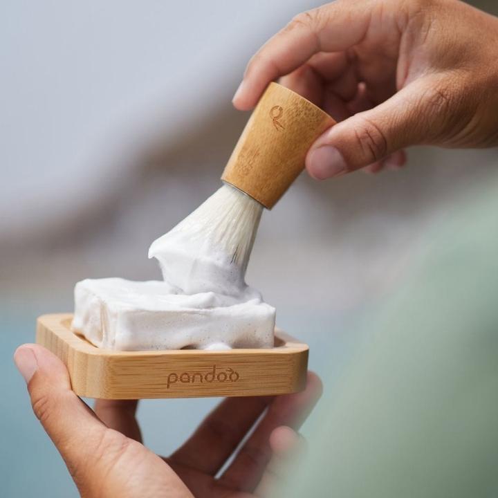 Actual product image Pandoo Bamboo Shaving Brush - 1 piece (Shaving brush)