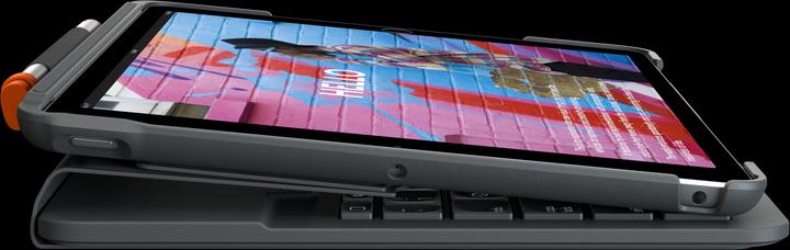 Actual product image Logitech slim folio (CH, iPad 2021 (9th Gen), iPad 2019 (7th gene), iPad 2020 (8. Gen))