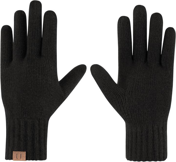 Image du produit Normani Ensemble d'hiver en laine mérinos bonnet, écharpe et gants lisses Yuma - 9623 (Taille unique)