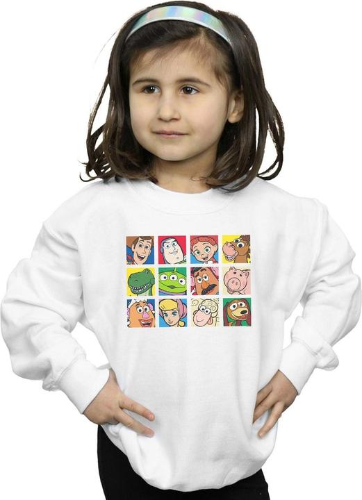 Actual product image Disney Girls Toy Story Character Squares Sweatshirt (140, 146)