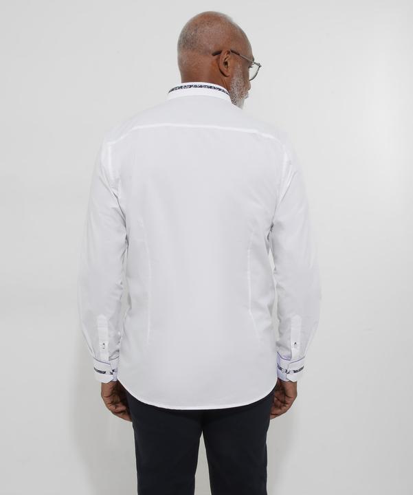 Actual product image Joe Browns Floral Trim Smart Collared Shirt (XXL)