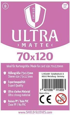 Produktbild Shield Sleeves 1027383 - Ultra Matte - 100 Super Sleeves f. K.-Grösse 70 x 120 mm
