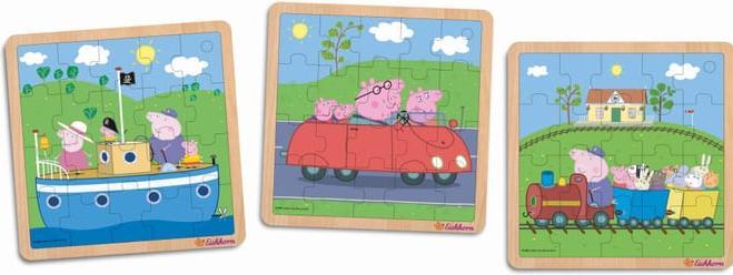 Immagine prodotto Eichhorn Peppa Pig, puzzle a intarsio, 3 assortiti. (20 pezzi)
