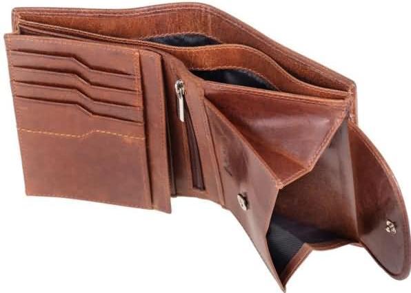 Actual product image Mika Wallet RFID leather 9.5 cm