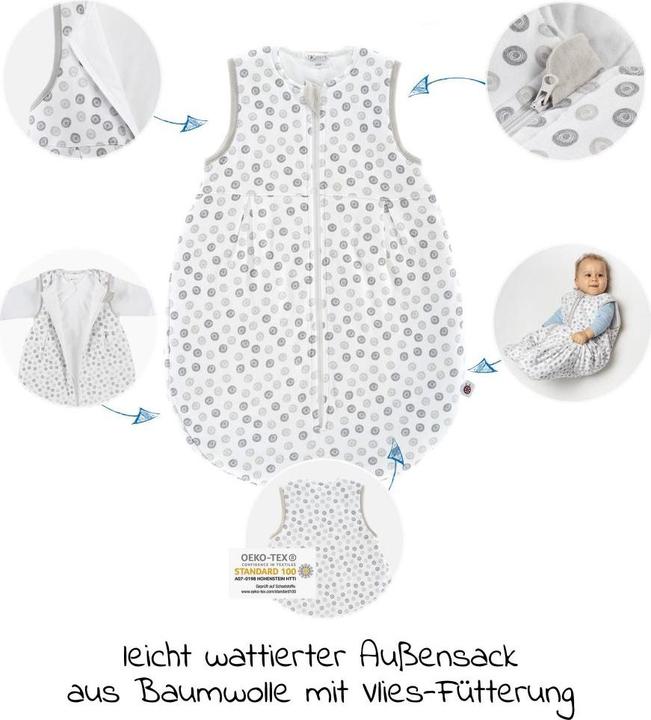 Produktbild Coconette Schlafsäcke 2-tlg. Schlafsack-Set - Circle Weiss Grau -