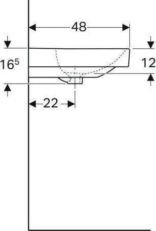 Image du produit Geberit Keramag / lavabo double Smyle Square 120 cm blanc avec 2 robinets 500253011 (480 mm, 1200 mm)