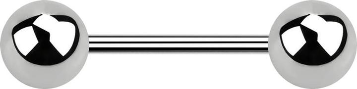 Star Piercing Steriler Micro Barbell silber mit zwei Kugeln (ohne Messing, Titan G23)
