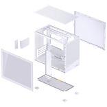 Image du produit Jonsbo D32 STD White PC-Gehäuse, Mini-Gehäuse, mATX, Tempered Glass - weiss (ATX)