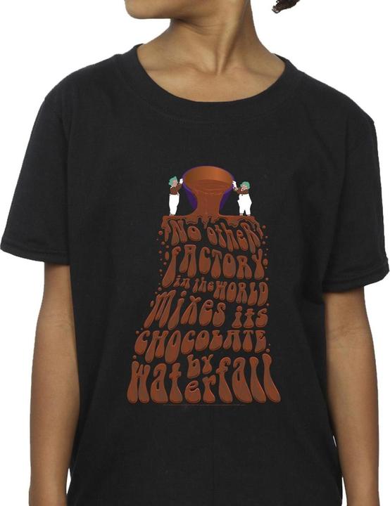 Actual product image Willy Wonka & the Chocolate Factory Girls Chocolate Waterfall Cotton T-Shirt (152, 158)