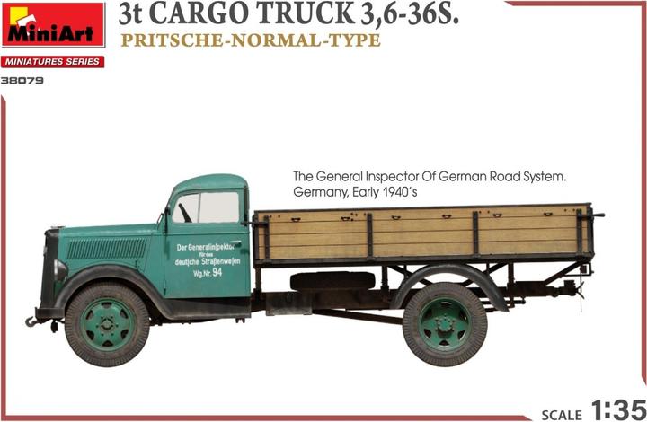 Produktbild 1:35 3t Cargo Truck 3,6-36S Pritschenw.