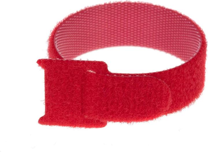 Immagine prodotto Fastech ETK-3-1 Cinghia per cabel, rosso (Fascette in velcro, 150 mm, 100 pz.)