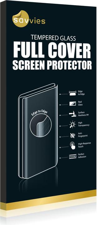 Actual product image Savvies Full-screen armoured glass screen protector (1 Piece, Apple iPhone XS)