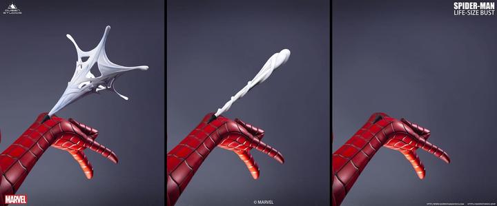 Actual product image Queen Studios Marvel Comics "Spider-Man Black" 1/1 Lifesize Bust
