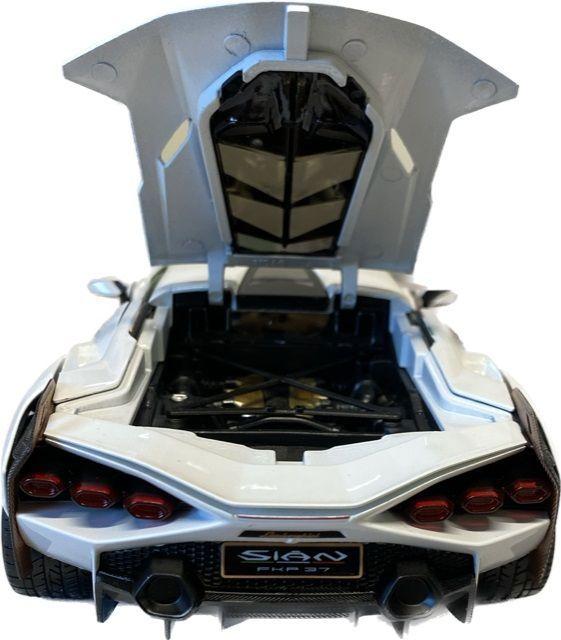 Produktbild Bburago Lamborghini Sian FKP 37 1/18 weiss/schwarz