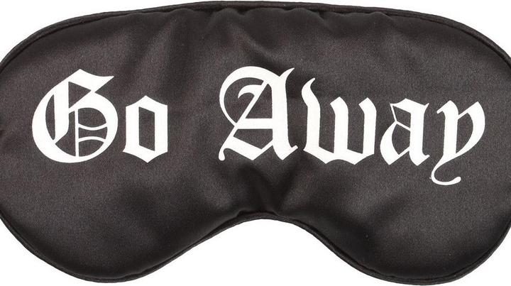 Actual product image Something Different Go Away Gothic Satin Sleep Mask (Sleeping mask)