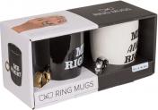 Produktbild Ootb New Bone China-Becher, Mr Right & Mrs Always Right (370 ml, 2 x)