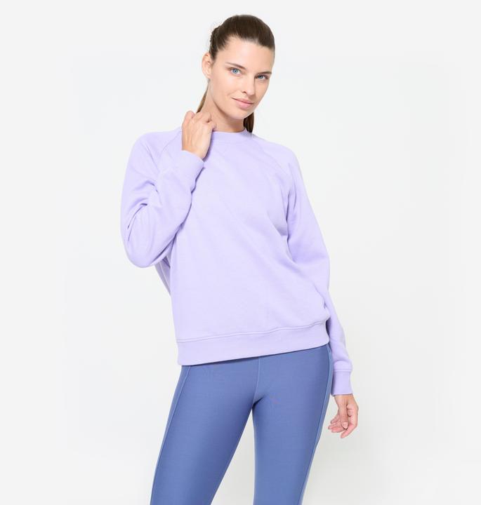 Image du produit Domyos Sweatshirt Damen Baumwollgewebe - lavendel (M)