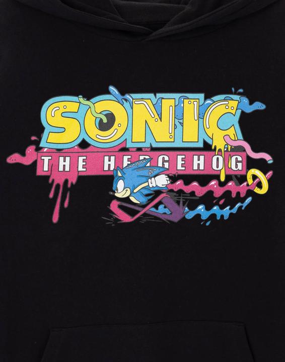 Actual product image Sonic The Hedgehog Mens Psychedelic Logo Hoodie (XXL)