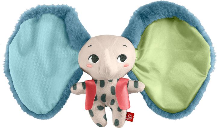 Immagine prodotto Fisher-Price Planet Friends Elefante dalle orecchie giganti, giocattolo sensoriale per neonati, elefante di (18.40 cm)