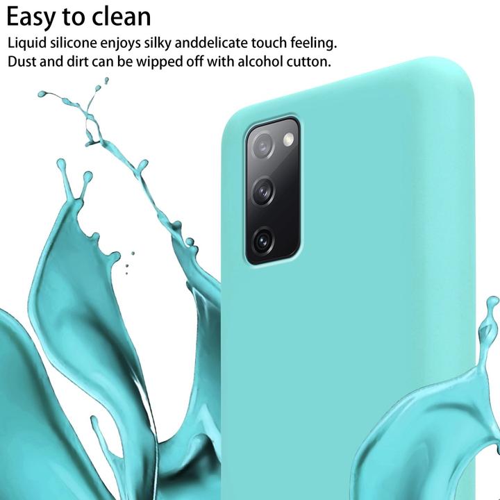 Actual product image Cadorabo Necklace Case Liquid TPU Handy Kette Liquid (Samsung Galaxy S20 FE)