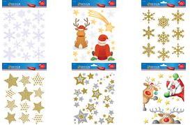 Produktbild Avery Dennison Zweckform ZDesign Weihnachts-Fensterbild Niko/Rentier transparent, bunt bedruckte Folie, Blattforma