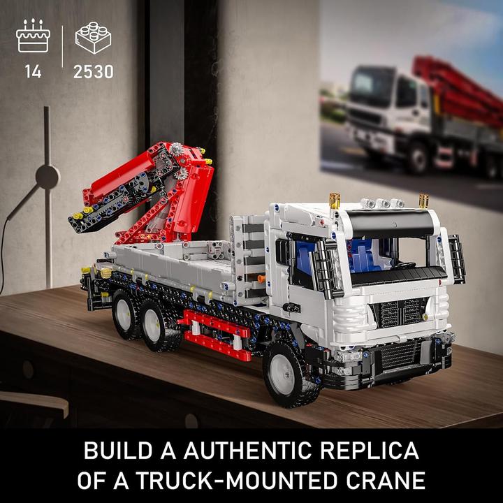 Actual product image Mould King Crane truck