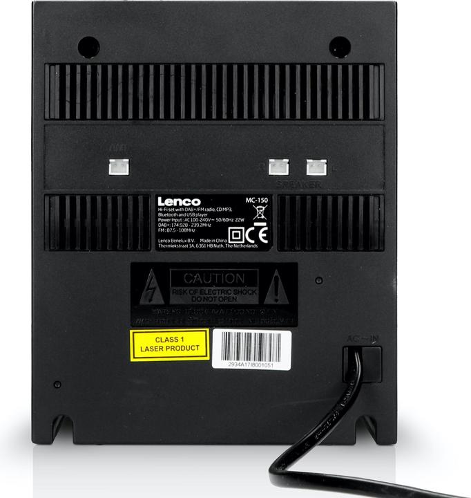 Immagine prodotto Lenco Mc-150 (Lettore CD, Bluetooth, 2x 10 W)