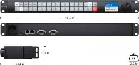 Produktbild Blackmagic Bildmischer Videohub Master Control Pro
