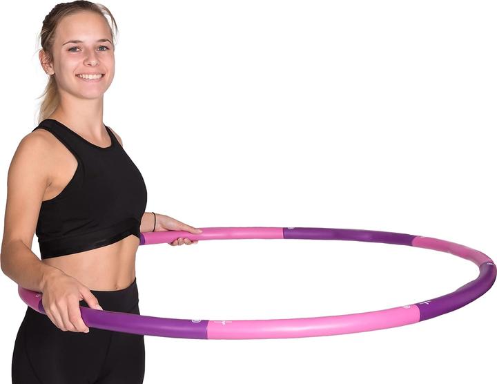 Produktbild Hoopomania Hula Hoop Reifen mit Schaumstoff 1,2kg pink violett