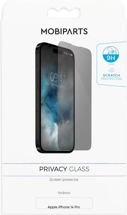 Produktbild Mobiparts Privacy Glass Apple iPhone 14 Pro (1 Stück, Apple iPhone 14 Pro)