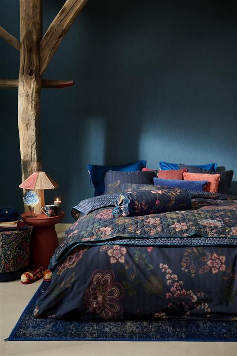 Actual product image PIP Studio Buenas Noches bed linen dark blue 135x200cm (1 set) (Duvet cover, 135x200 cm)