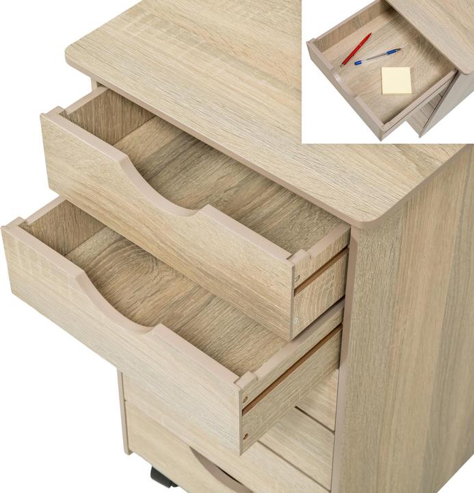 Actual product image tectake Roll container (36 x 40 x 65 cm)