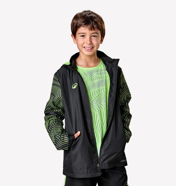 Image du produit Kipsta Coupe-Pluie De Football Enfant Viralto Jr Wavy Noir & Jaune Fluo (6, 7, 8)