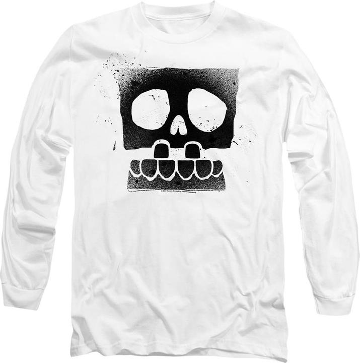 Actual product image Spongebob Squarepants Unisex Adult Skull Spray T-Shirt (M)