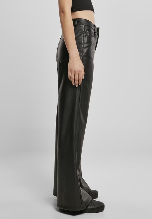 Immagine prodotto Urban Classics Pantaloni a gamba larga in ecopelle da donna (29)
