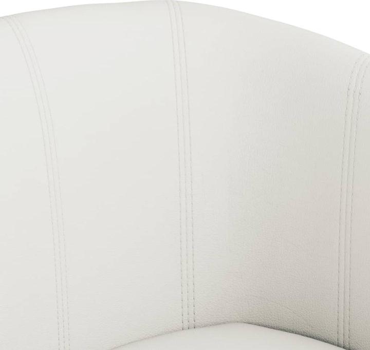 Immagine prodotto VidaXL Clubsessel Weiss Kunstleder,Farbe: Weiss,Material