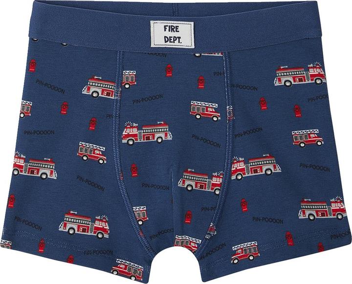 Image du produit Vertbaudet Lot de 5 boxers garçon en coton bio, pompier (140, Pack de 5)